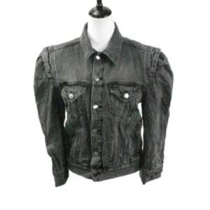 Frame Faded Black Denim Jean Jacket Size S/P